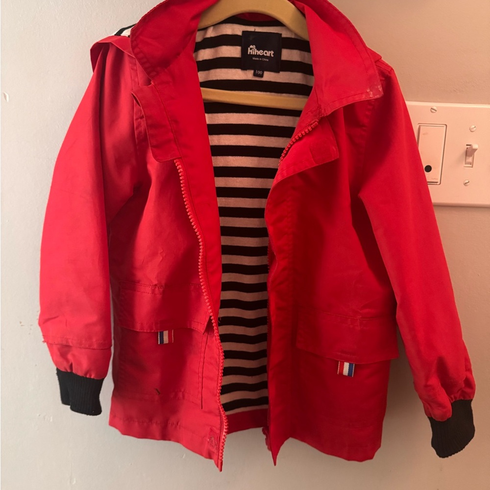 Kids Red Raincoat